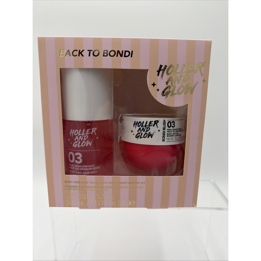 Holler and Glow Ltd  Edition Pink DragonFruit‎ Body & Hair Mist and Body Butter